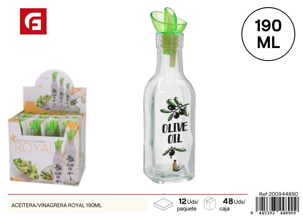 Aceitera/vinagrera Royal 190 ml - Cristalería y utensilios de cocina
