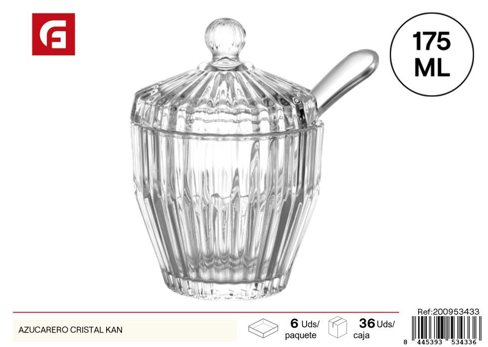 Azucarero de cristal Kan 175 ml - Cristalería y utensilios de cocina