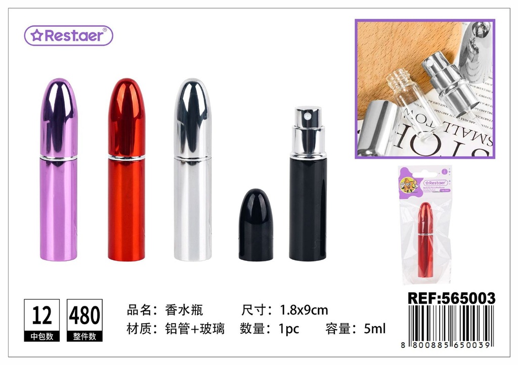 Botella de spray de perfume 5 ml - Envases y frascos para cosméticos