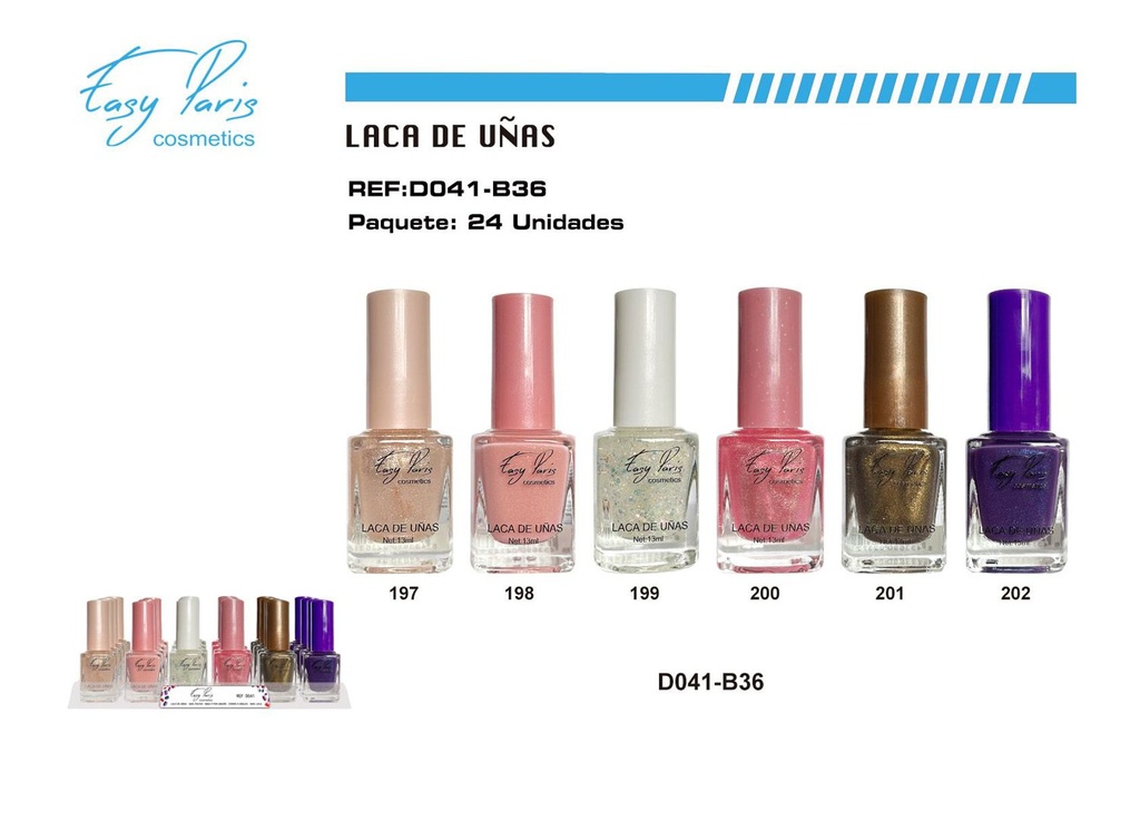 Laca de uñas 24/U bandeja - Esmaltes de uñas