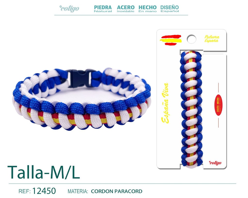 Pulsera paracord trenzada - Joyas de moda