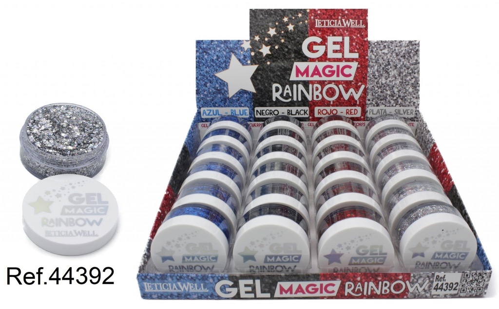 Glitter gel mágico de colores - Decoración y maquillaje brillante