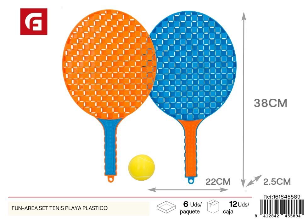 Set de tenis de playa de plástico - Juguetes de verano