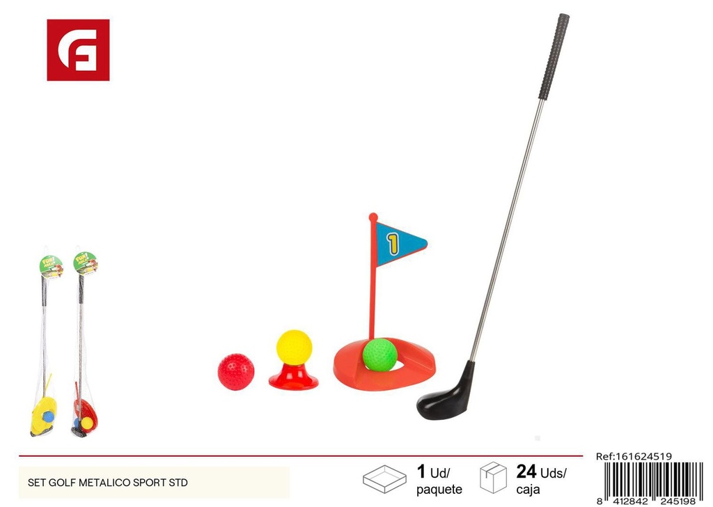 Set de juguetes de golf metálico - Ideal para horas de diversión deportivas