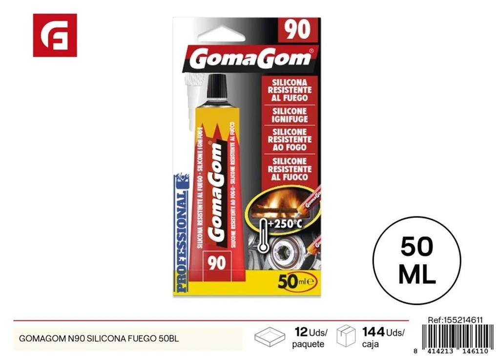 Goma Gom Nº90 de silicona 50 piezas - Material para manualidades