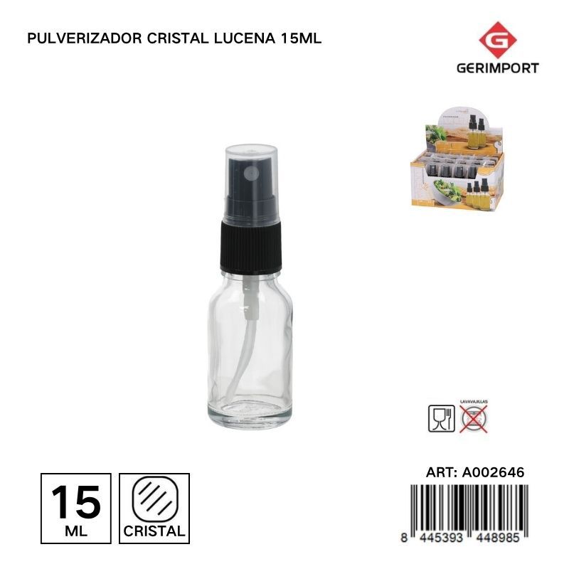 Pulverizador de cristal Lucena 15ml - Accesorios de cocina y botellas de especias
