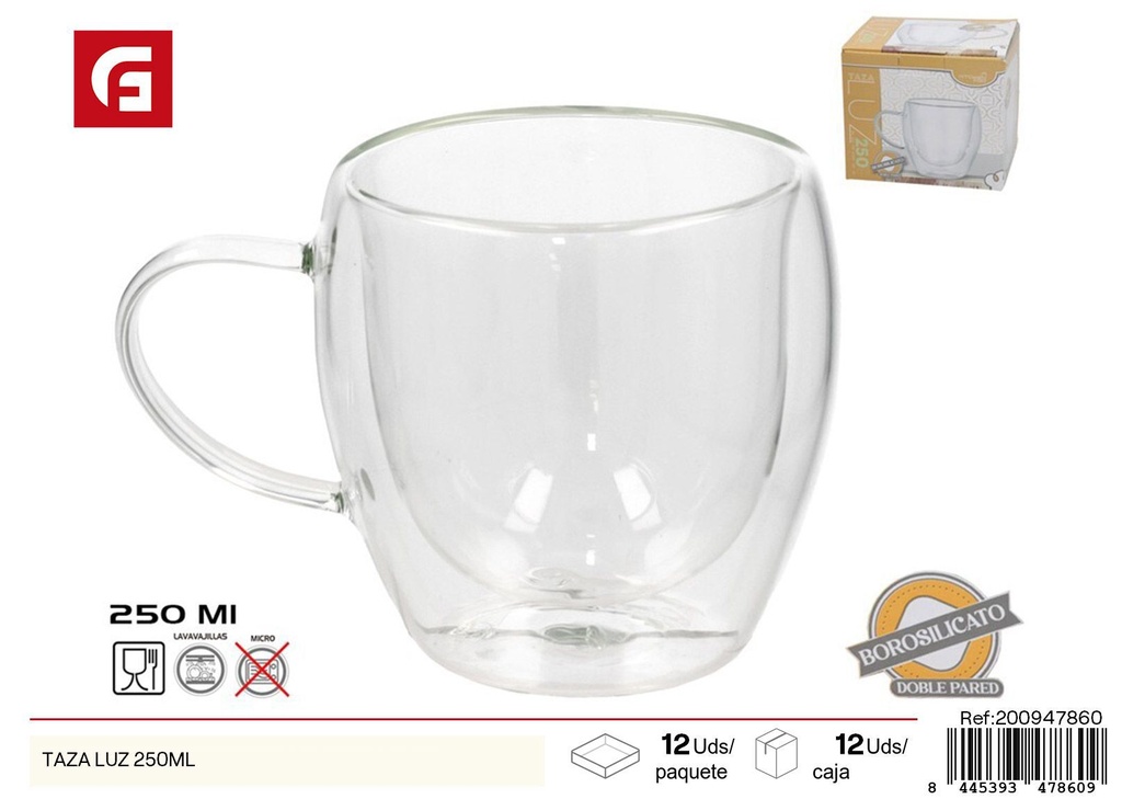 Taza de luz 250 ml - Utensilios decorativos de cerámica
