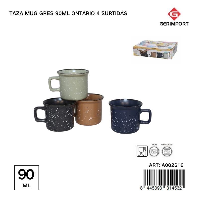 Taza de gres 90ml modelo Ontario - Utensilios de mesa