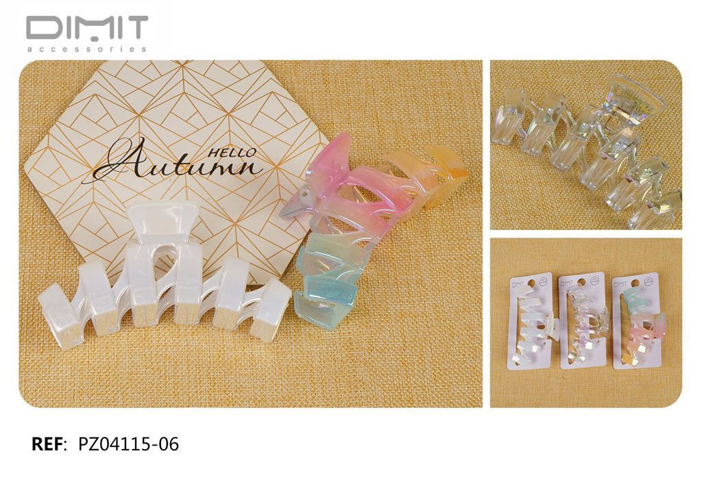 Pinza de pelo 11 cm - Pack de 12 unidades