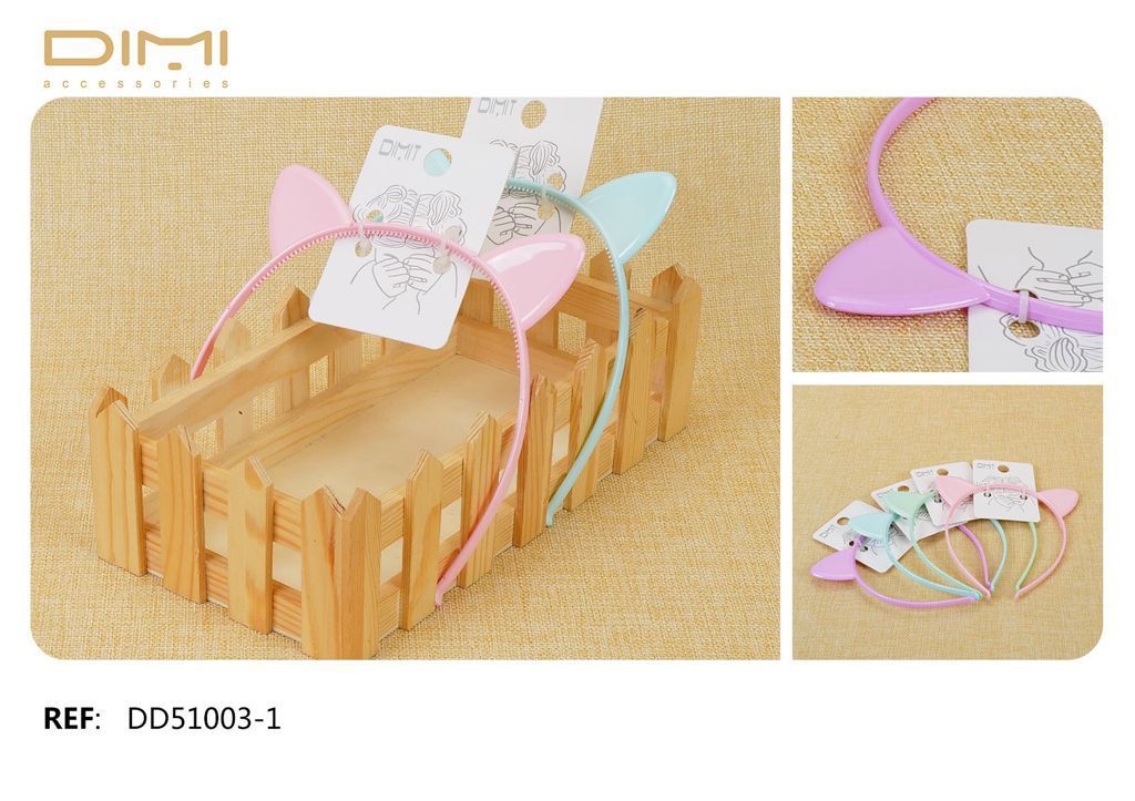Diadema con orejas - Pack de 12 unidades