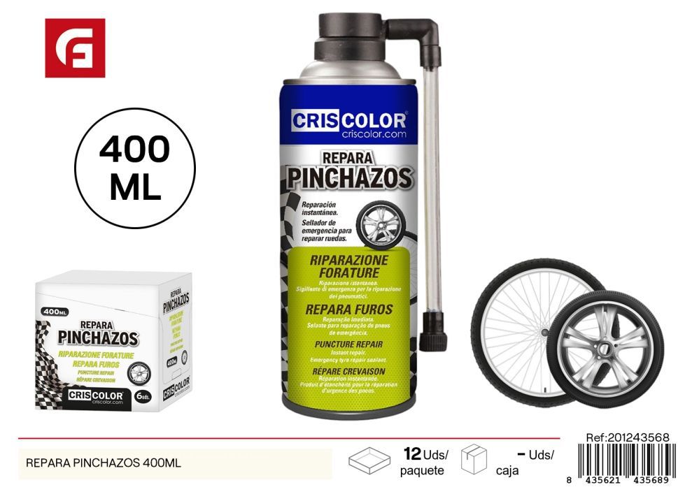Repara pinchazos 400 ml - Herramientas para automóviles