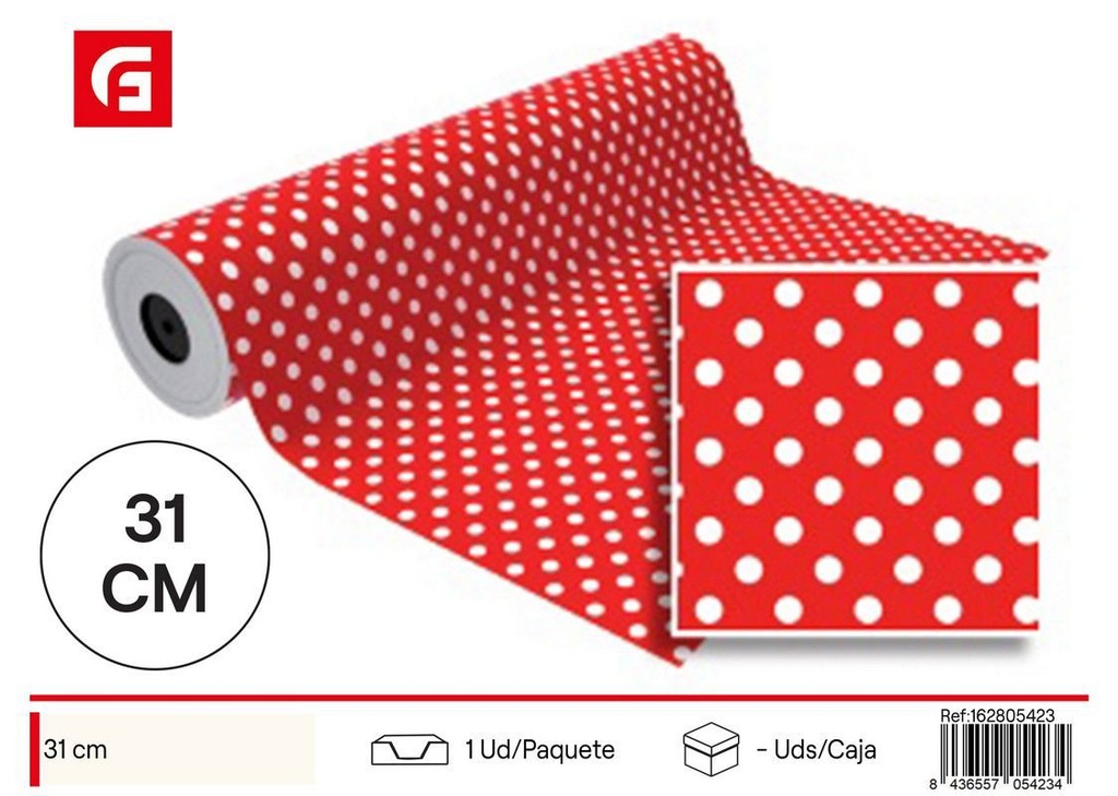 Bobina de papel de regalo mod. LN1501-AI 31cm - Materiales para regalo