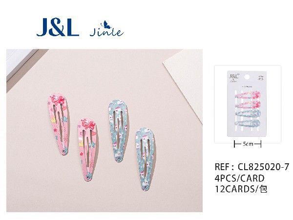 Pack de 4 ranas 5 cm surtidas 12/u CL825020-7 - Accesorios para el cabello y pinzas