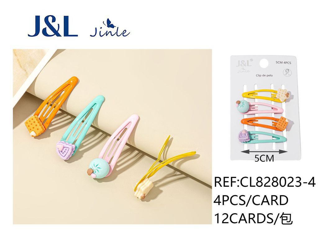 Pack de 4 ranas 5 cm surtidas 12/u CL825023-4 - Accesorios para el cabello y pinzas