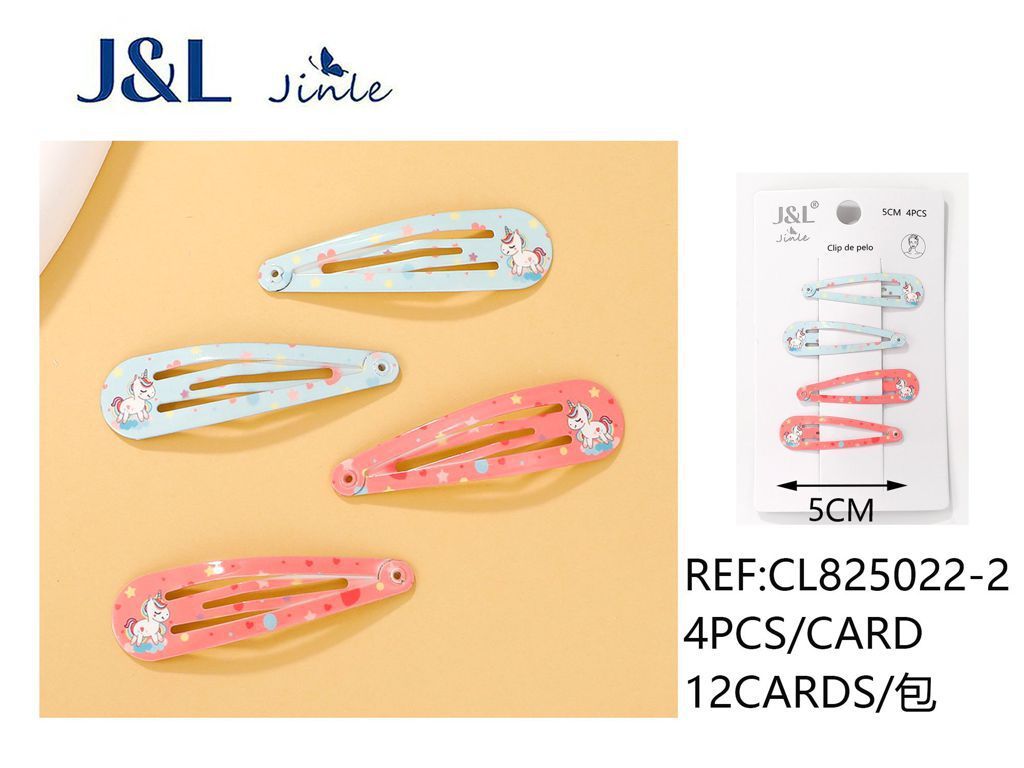 Pack de 4 ranas 5 cm surtidas 12/u CL825022-2 - Accesorios para el cabello y pinzas