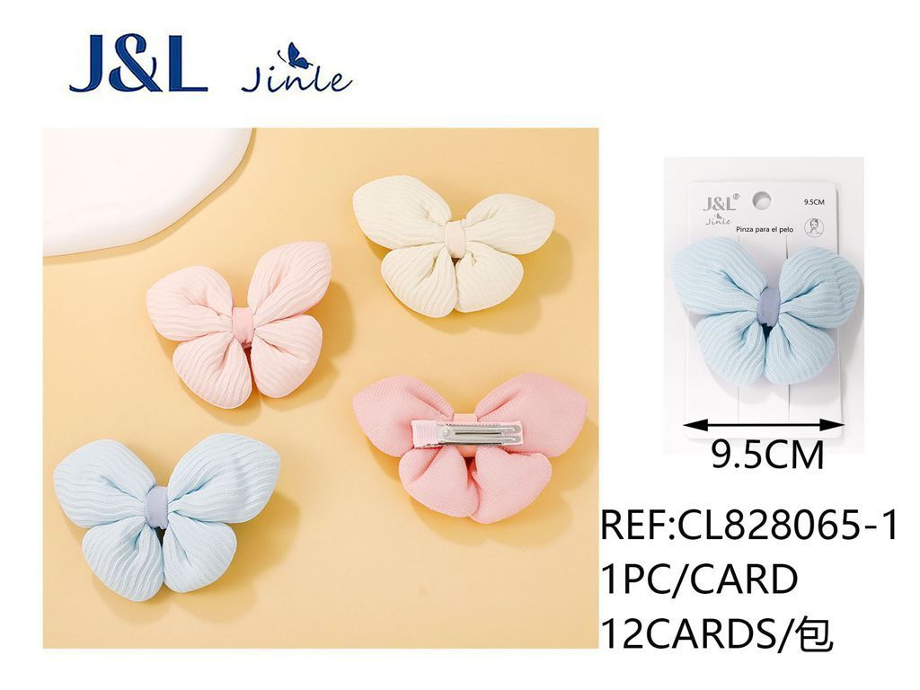 Pinza de pelo lazo niñas 12/u 6.5 cm CL828064-2 - Accesorios para el cabello y pinzas