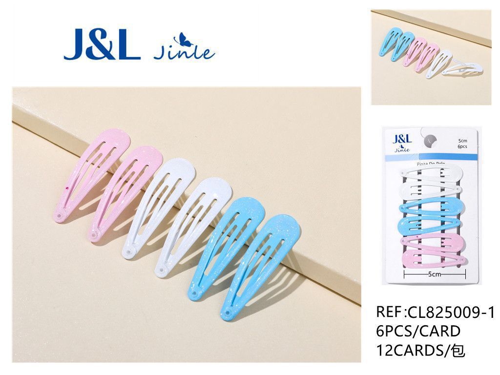 Pack de 6 ranas 5 cm surtidas 12/u CL825009-1 - Accesorios para el cabello y pinzas