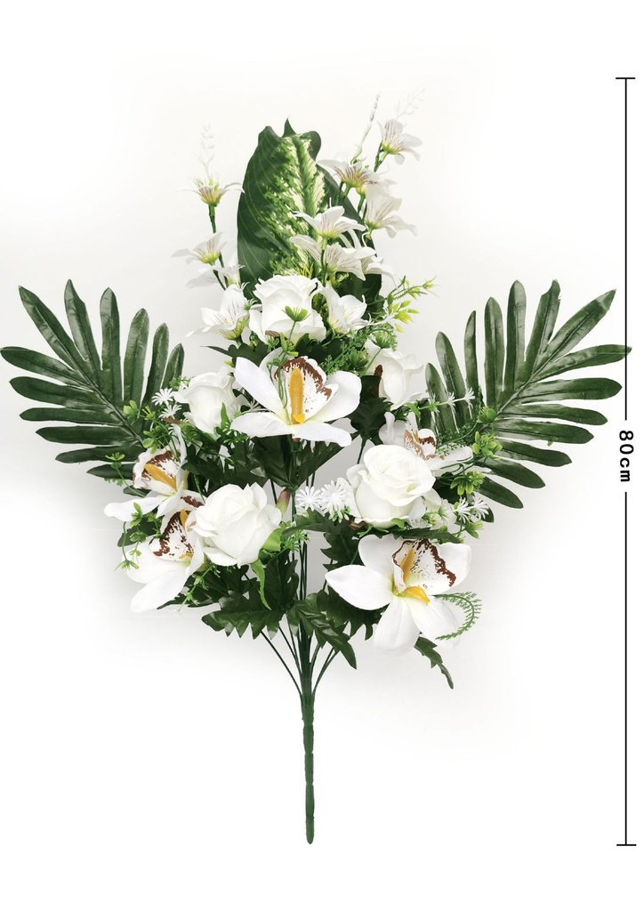Ramo de orquídea con copas 14 cabezas - Ramos para decoración