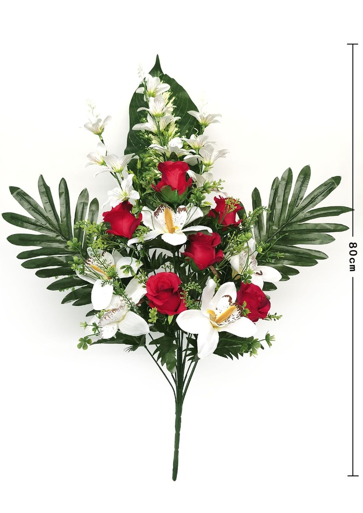 Ramo de orquídea con copas 14 cabezas - Ramos para decoración