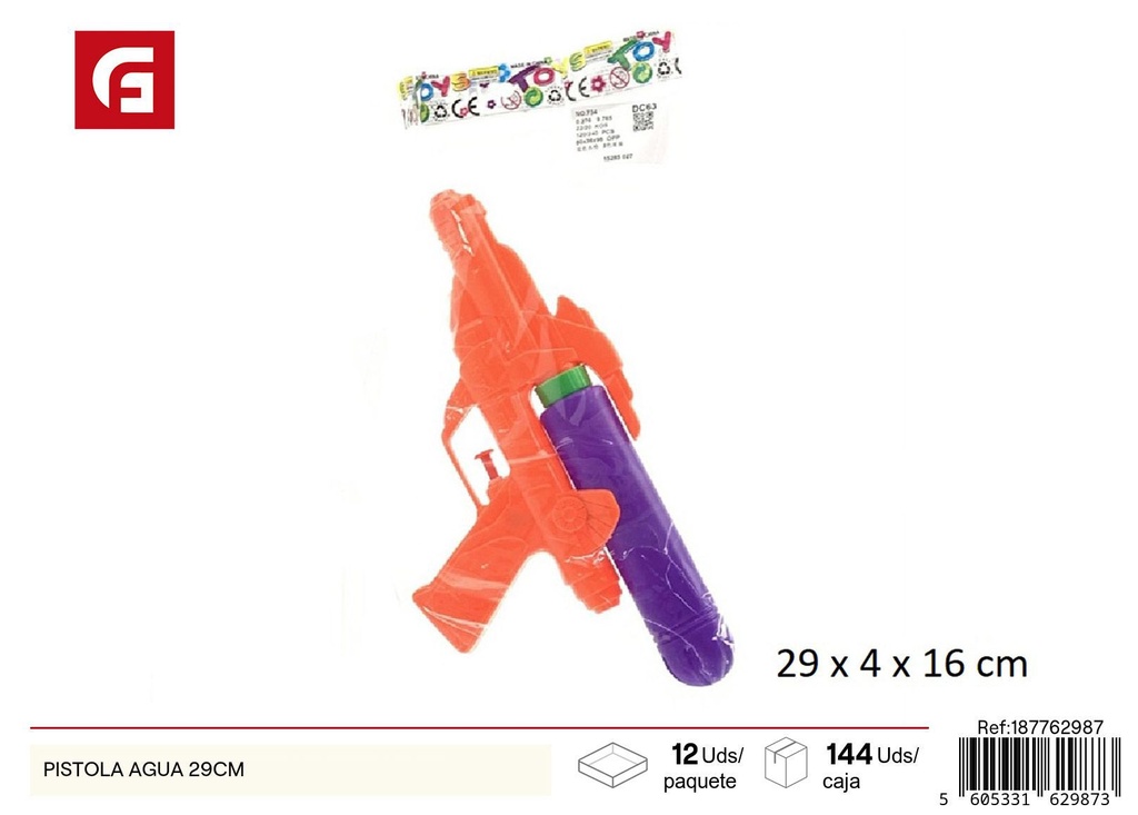 Pistola de agua 29 cm - Juguetes de verano y juegos en el agua