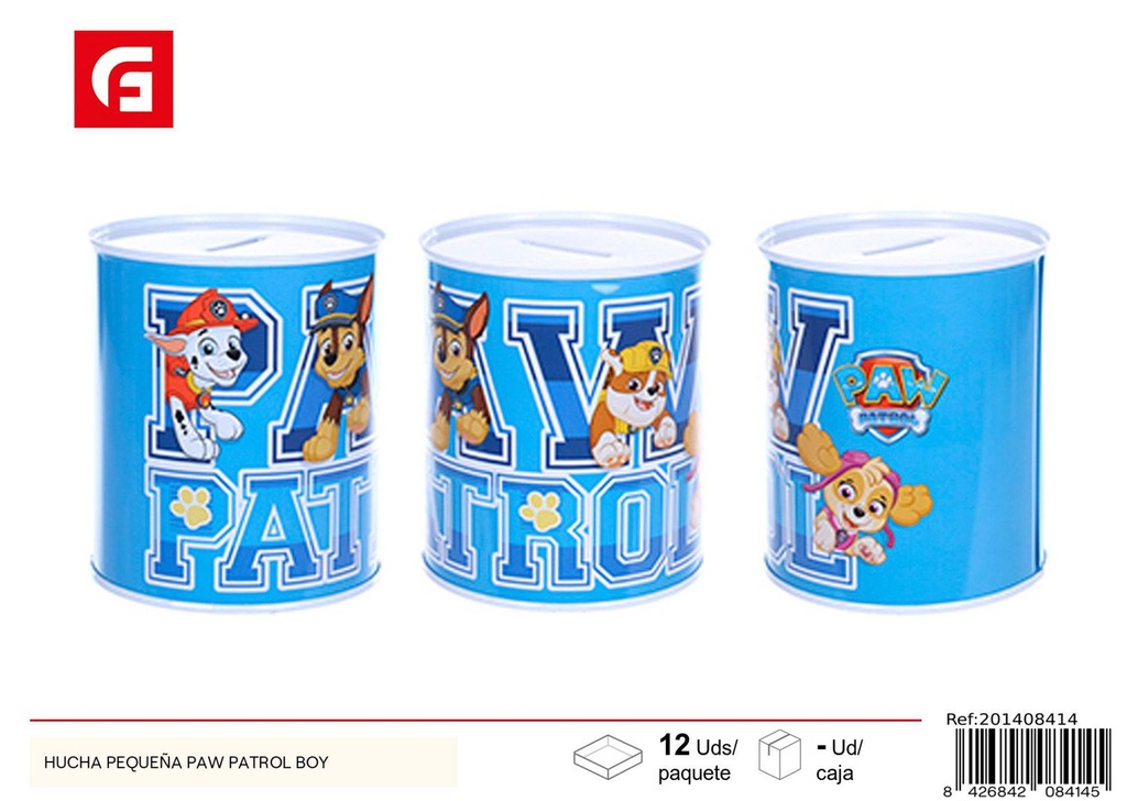 Hucha pequeña Paw Patrol Boy - Ahorro y decoración