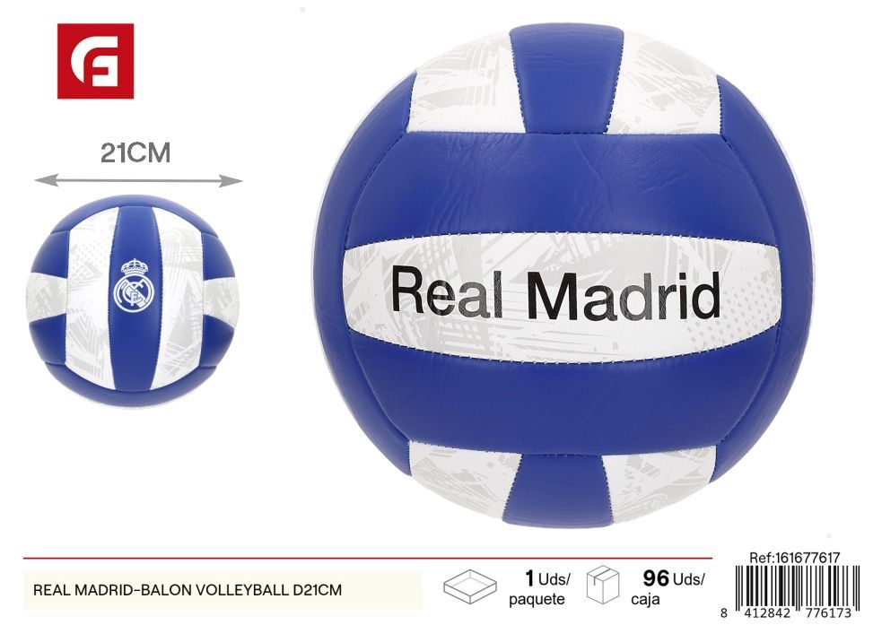 Balón de voleibol Real Madrid diámetro 21 cm - Juguetes y deportes