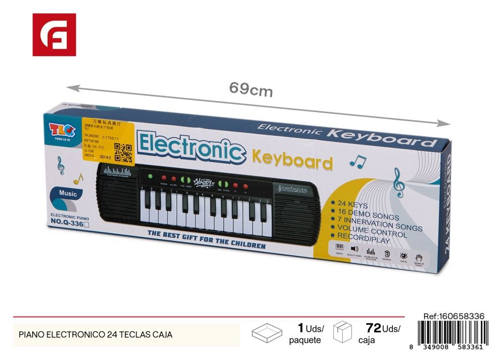Piano electrónico 24 teclas - Juguetes de música