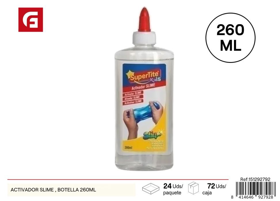 Activador de slime botella 260 ml - Adhesivo y productos para manualidades