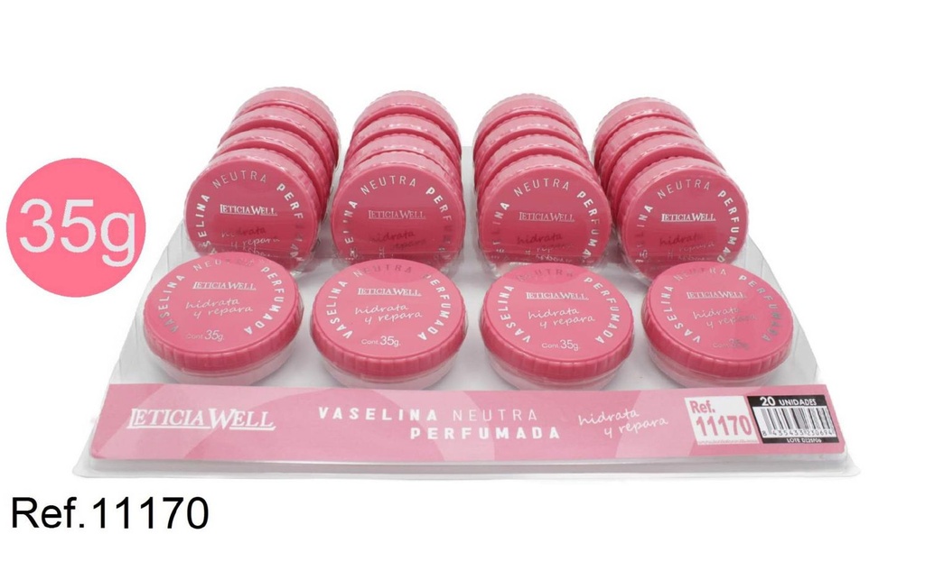 Vaselina neutra perfumada 35g 20/u - Cuidado labial y cosméticos