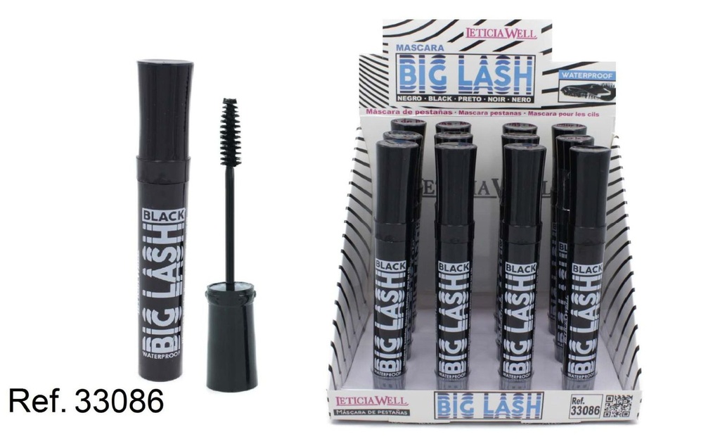 Máscara de pestañas negras 12/u 33086 - Maquillaje y cosméticos