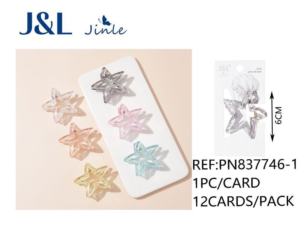 Pinza de pelo estrella 12/u PN837746-1 - Accesorios de peinado