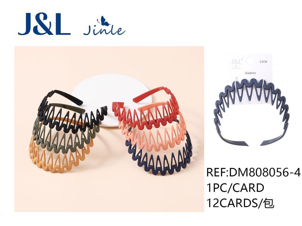 Diadema 3.5cm surtida 12/u DM808056-4 - Accesorios para el cabello