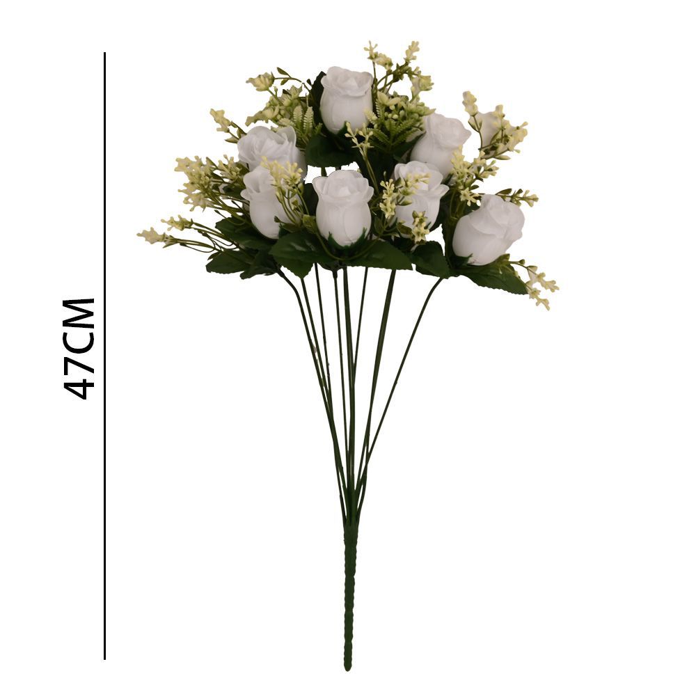 Arreglo floral artificial de 10 cabezas - Flor de primavera pequeña - Ramos de flores