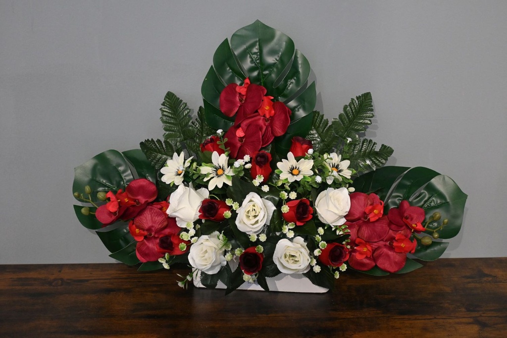 Arreglo floral artificial 5101072-35 - Decoración floral para tumbas