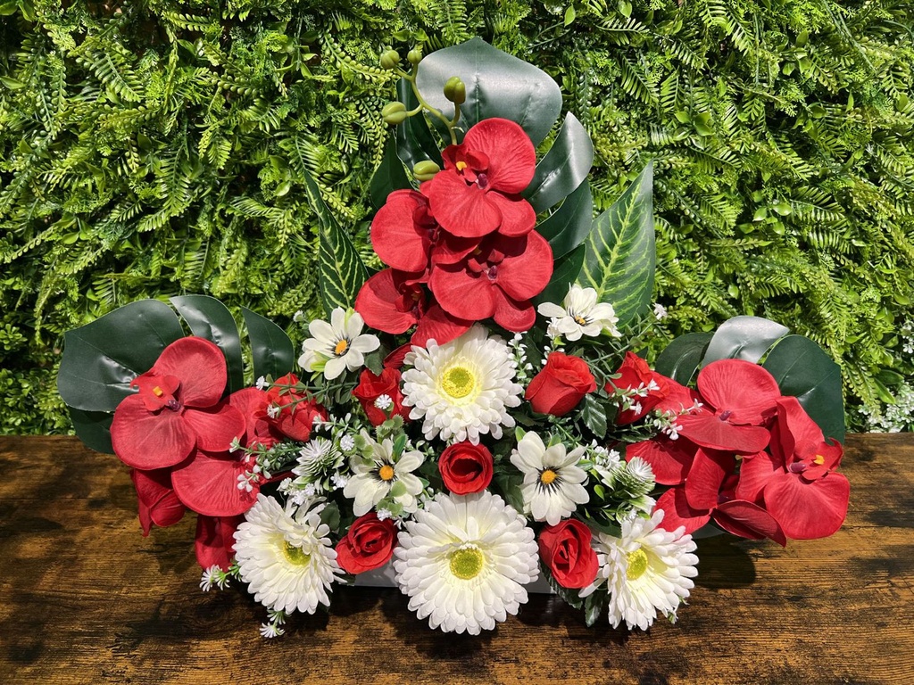 Arreglo floral artificial 5101072-52 - Decoración floral para tumbas