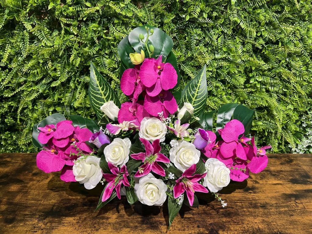 Arreglo floral artificial 5101072-55 - Decoración floral para tumbas