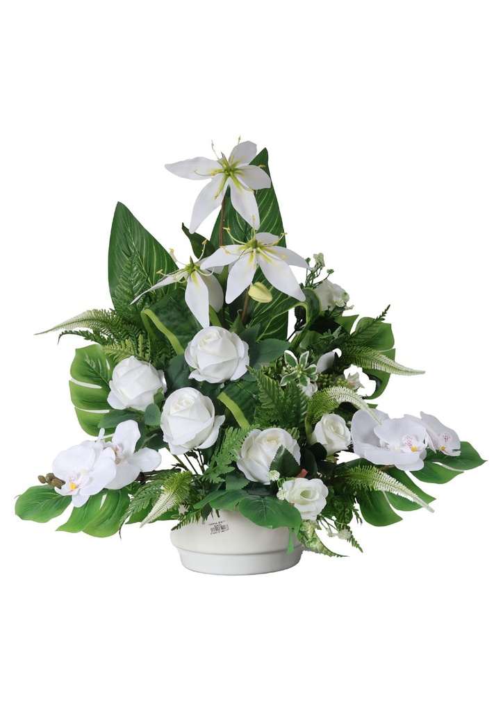 Arreglo floral artificial estilo especial para tumbas - Decoración floral para tumbas