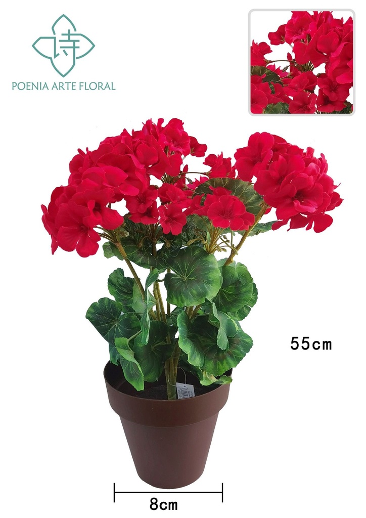 Flor de begonia en maceta de 55 cm - Plantas de maceta
