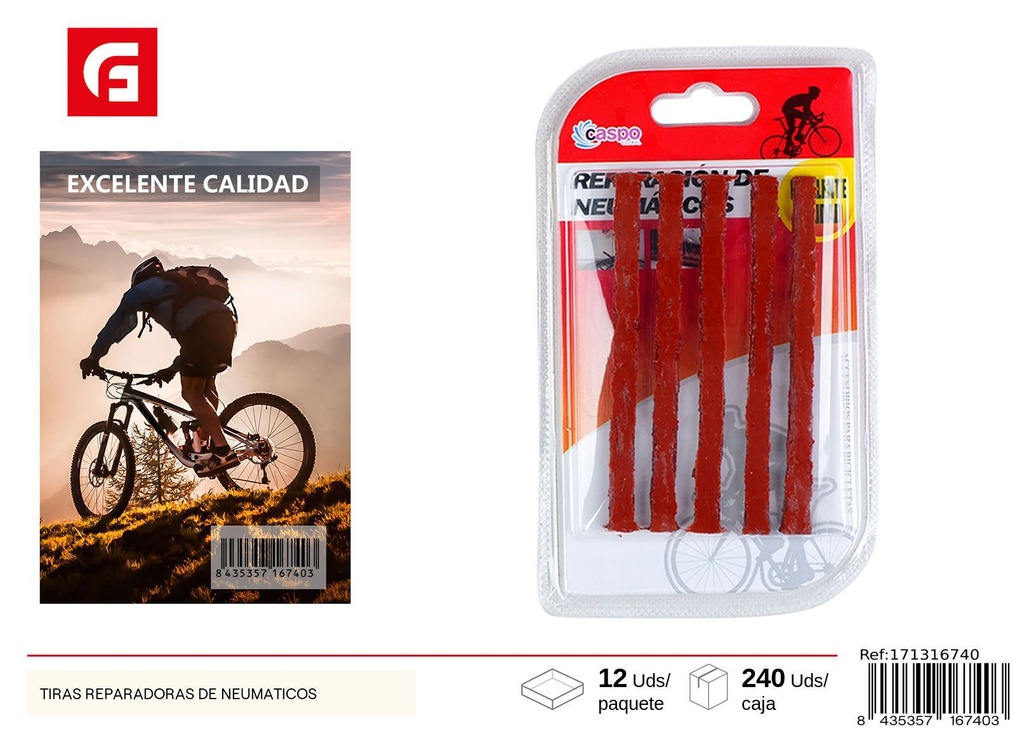 Tiras reparadoras de neumáticos - Accesorios para reparación de automóviles