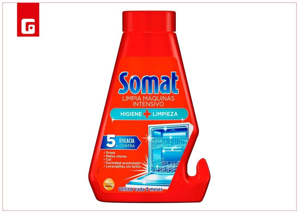 SOMAT lavavajillas aditivo limpiamaquinas 250ml - Productos de limpieza y mantenimiento
