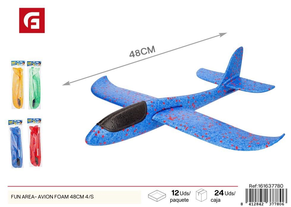 Aeropuerto de foam 48cm 4 unidades - Juguetes de aviones