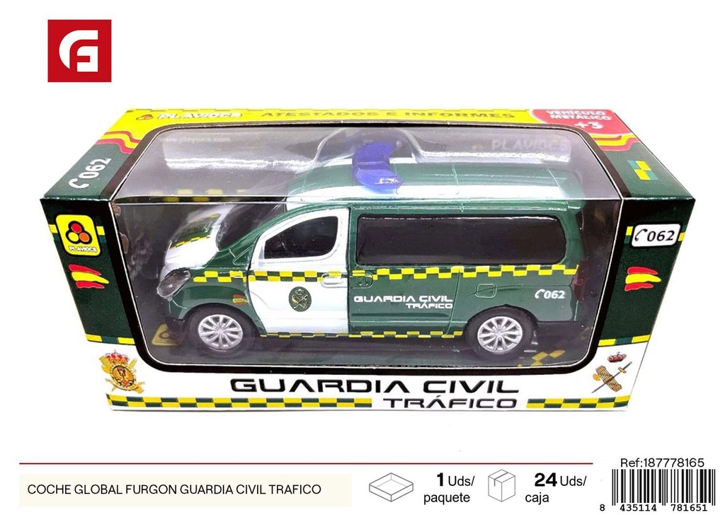 Coche global furgón guardia civil tráfico - Juguetes de vehículos