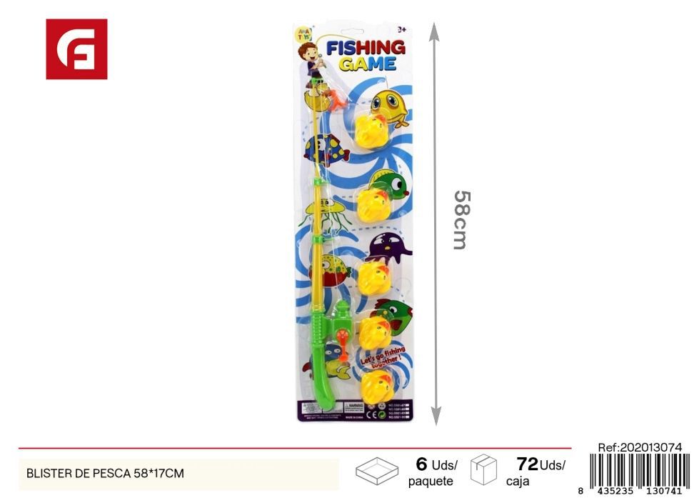 Blister de pesca 58x17 cm - Juguetes de juego simbólico