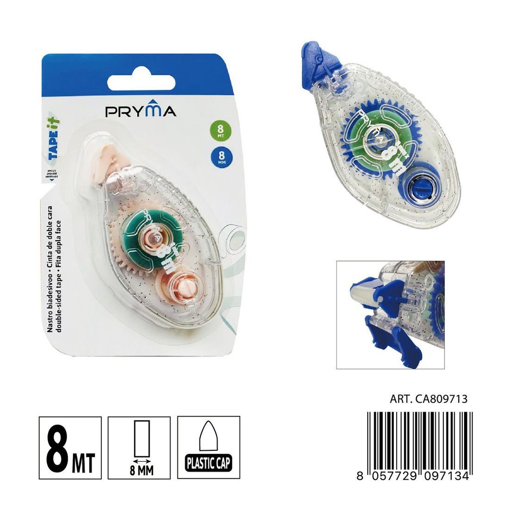 Cinta adhesiva doble cara 8MMX8M - Material de oficina