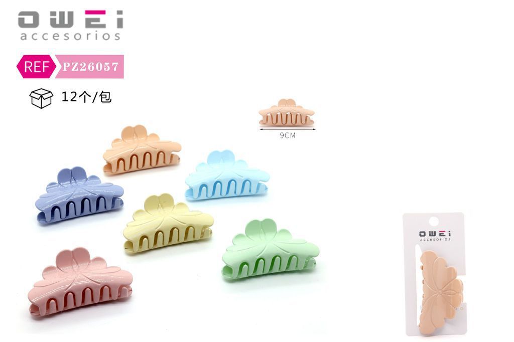 Pinza de pelo de 9 cm surtida 12 unidades - Accesorios para el cabello y pinzas decorativas