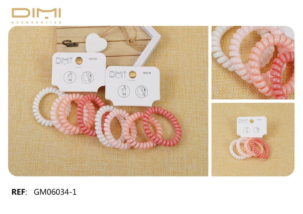 Coletero de cable pastel 12 unidades - Accesorios para el cabello y gomas