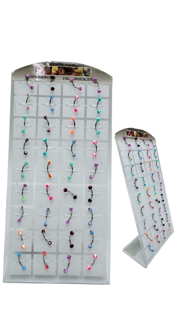 Piercing surtido 36 unidades - Accesorios de bisutería
