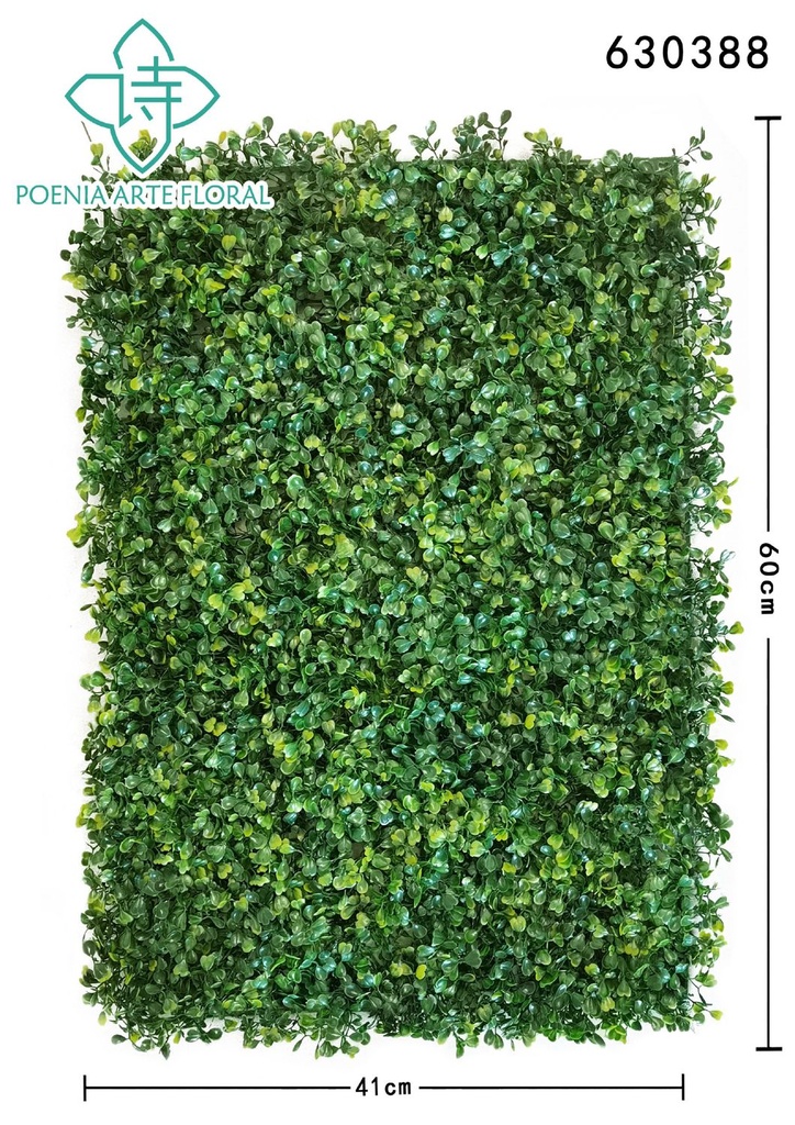 Ramo de 8 cabezas de milán tallado 40*60 cm - Planta decorativa para pared RAMAHOJA - Jardín vertical