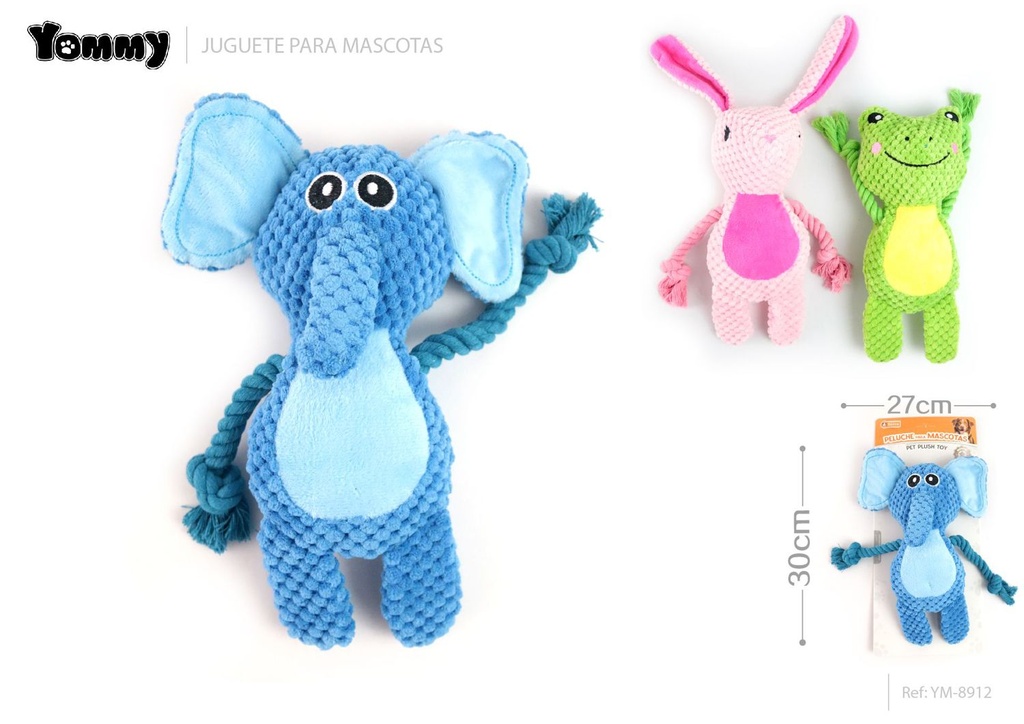 Rana conejo elefante peludo - Juguete para mascotas