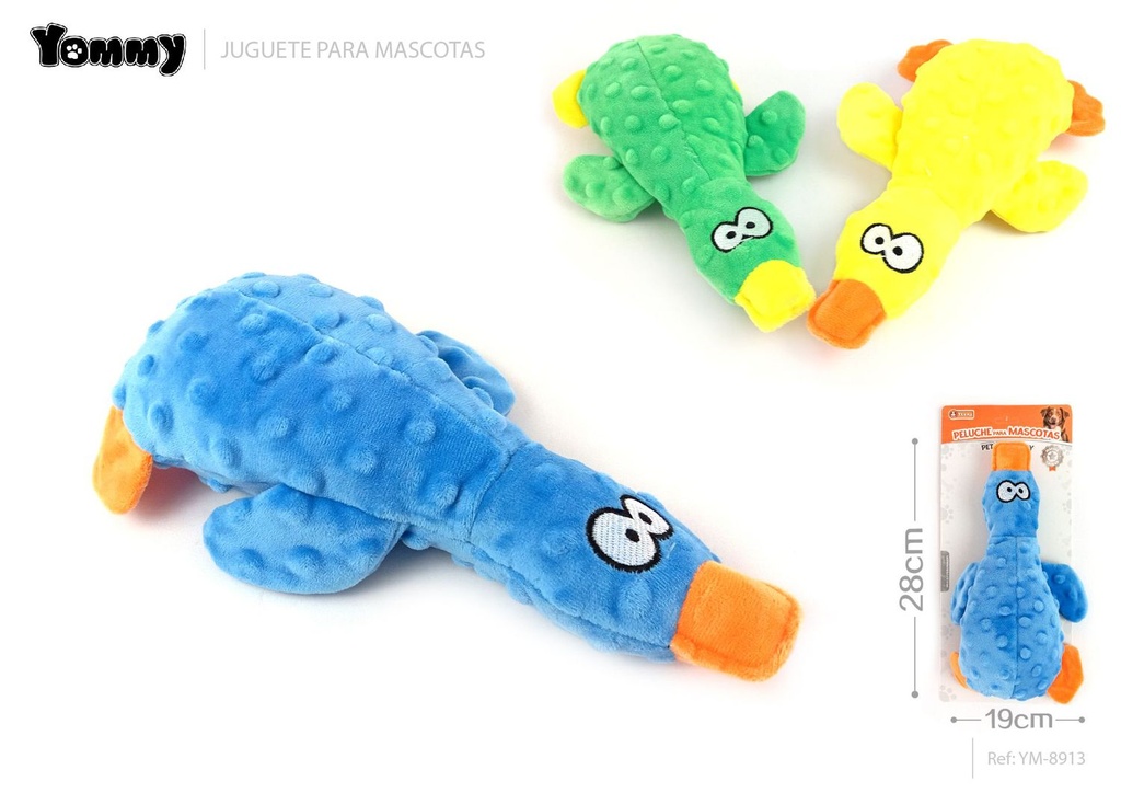 Patito Pop It de Peluche 28x19 cm - Juguete para mascotas